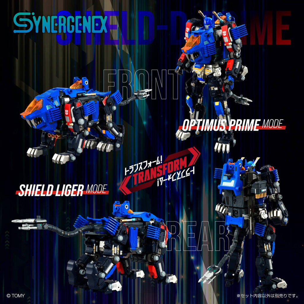 Takaratomy SYNERGENEX SERIES Transformers x Diaclone x Zoids – SHIELD-D-PRIME(Scatola Danneggiata)