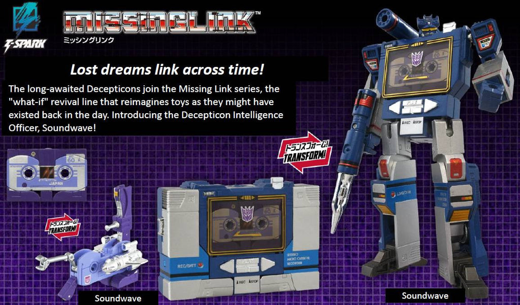 Takaratomy Transformers Missing Link D-01 - Soundwave