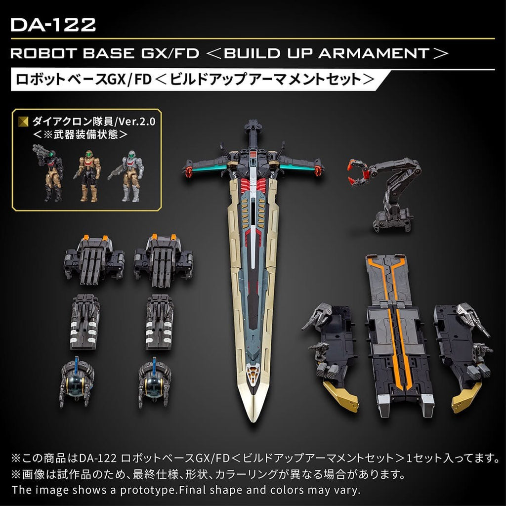 Takaratomy Diaclone Reboot DA-122 Robot Base GX-FD Build Up Armament Set