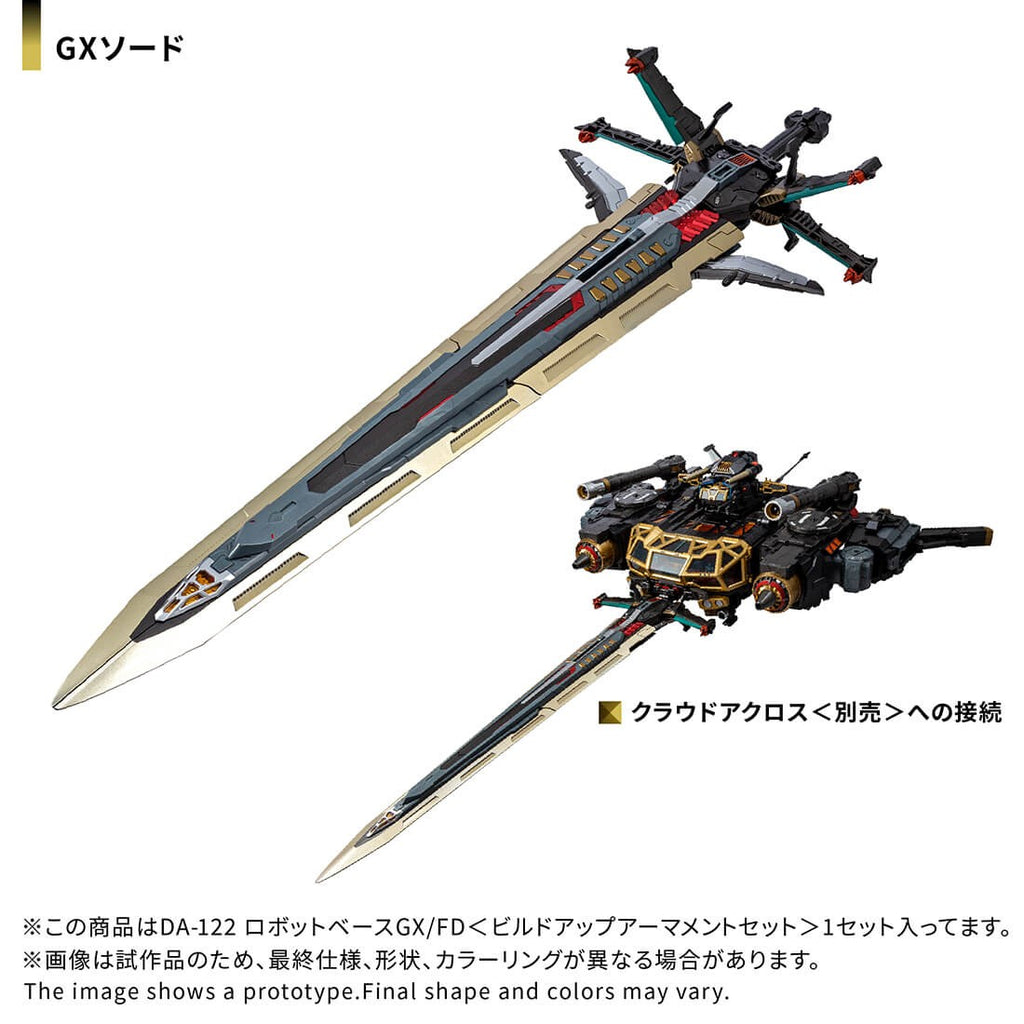 Takaratomy Diaclone Reboot DA-122 Robot Base GX-FD Build Up Armament Set