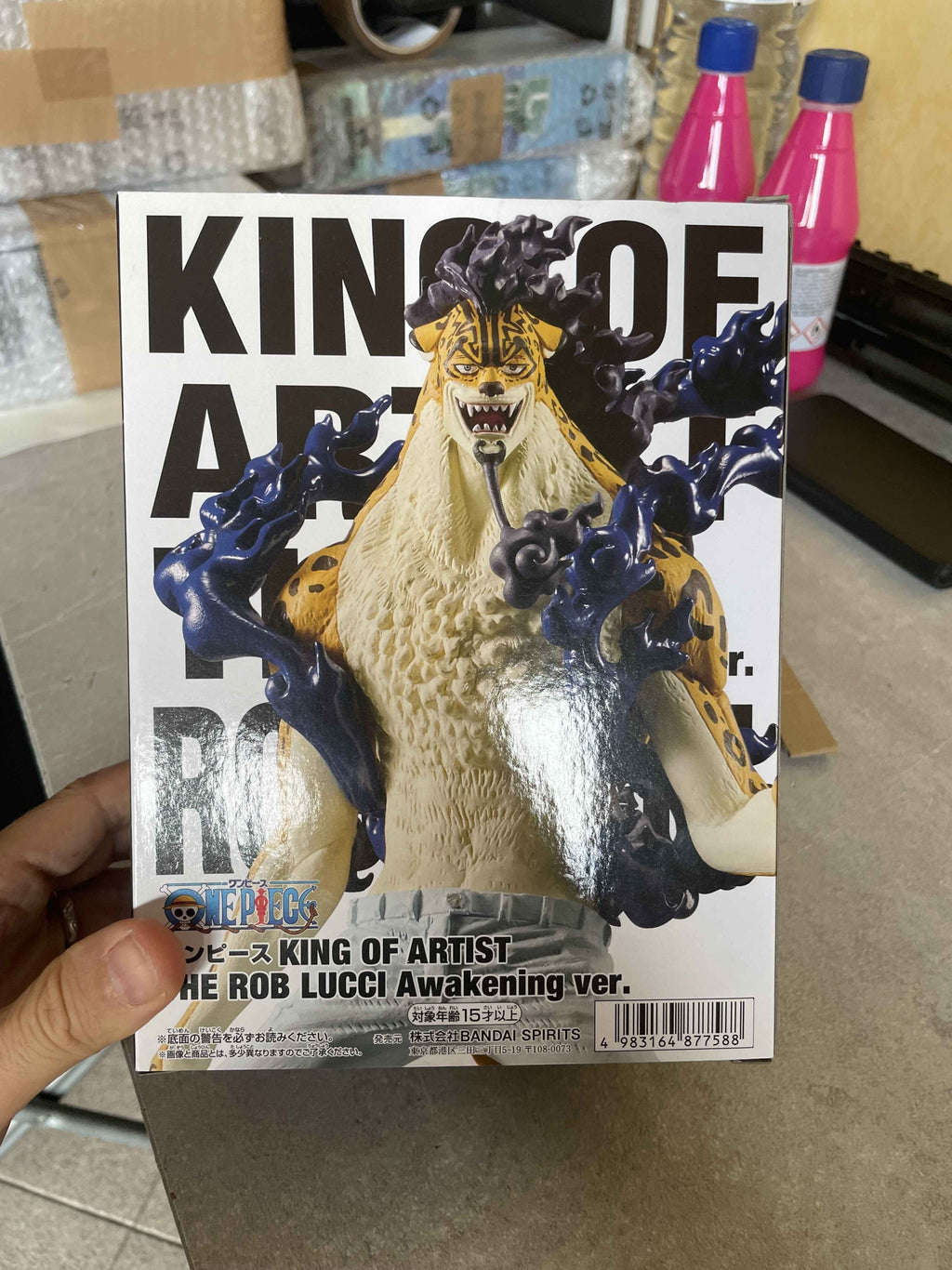 BANPRESTO ONE PIECE KING OF ARTIST ROB LUCCI AWAKENING VERSION(Scatola Danneggiata)