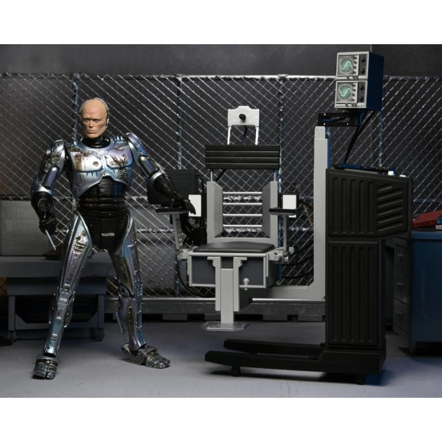 Neca Robocop Battle Damaged with Chair
