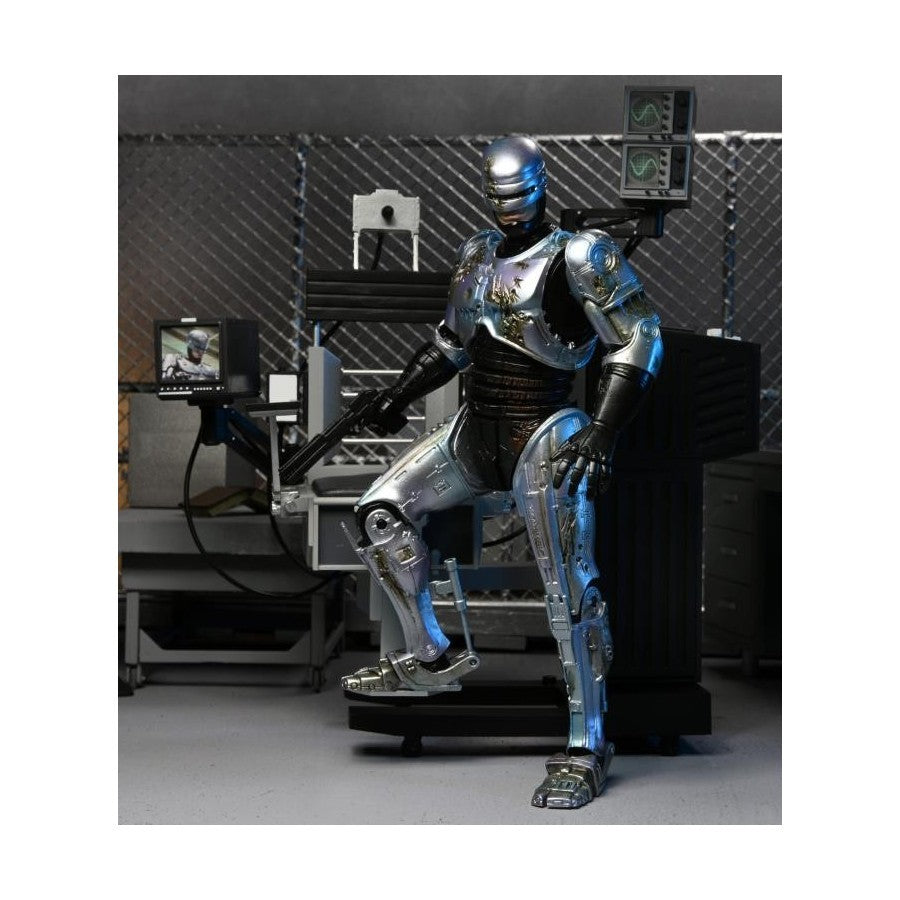 Neca Robocop Battle Damaged with Chair