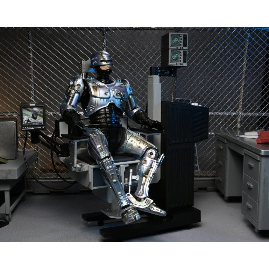 Neca Robocop Battle Damaged with Chair