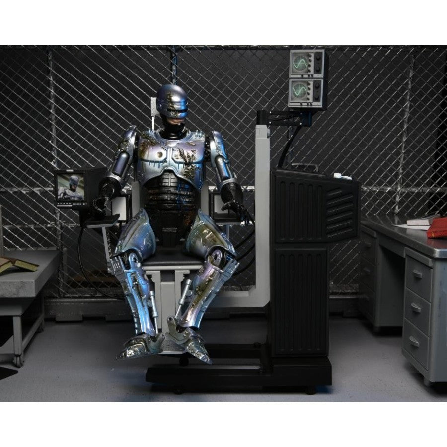 Neca Robocop Battle Damaged with Chair