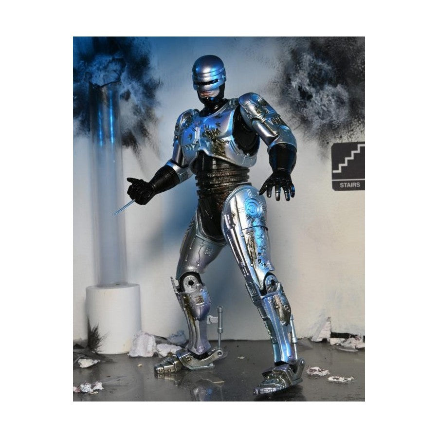 Neca Robocop Battle Damaged with Chair