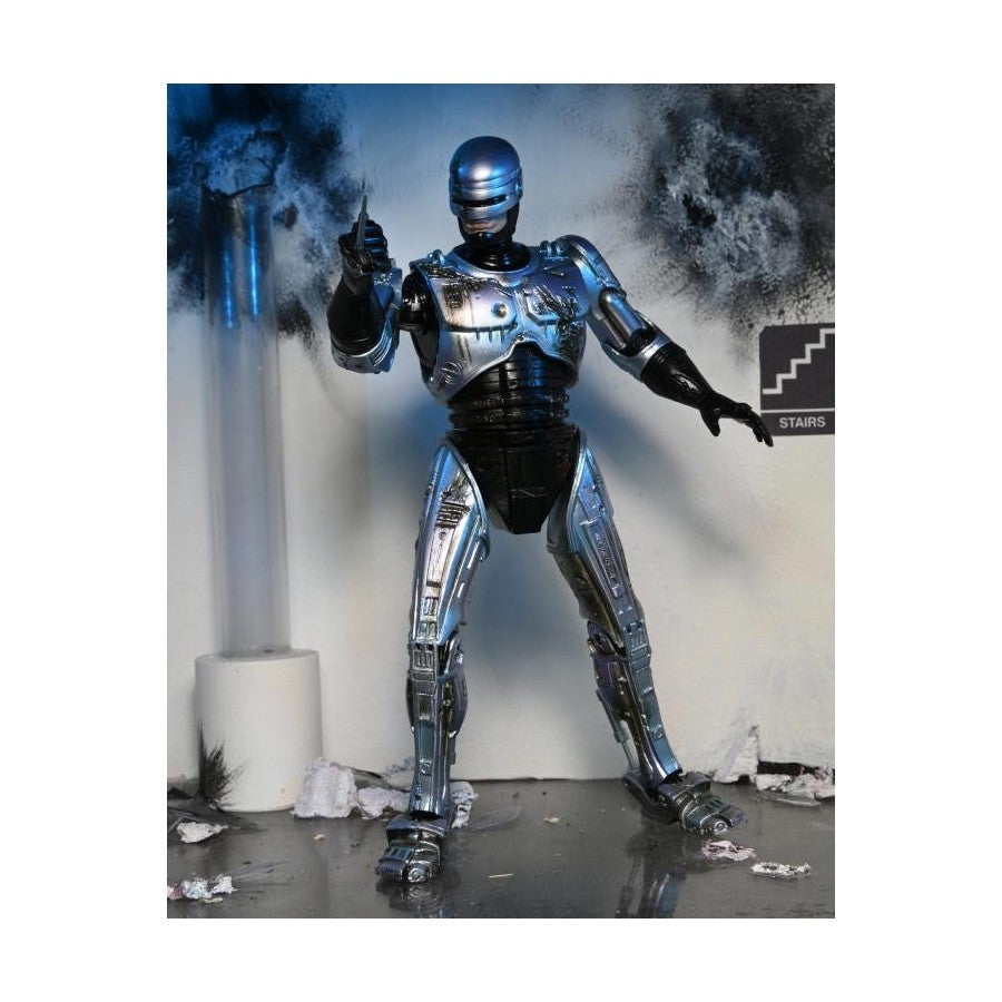 Neca Robocop Battle Damaged with Chair