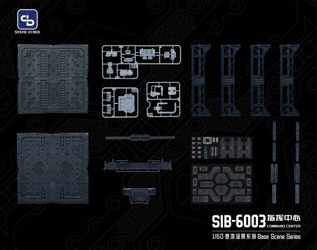 Fresh Retro Diorama Base SIB-6003 Command Center + SIB-L01 Lighting System