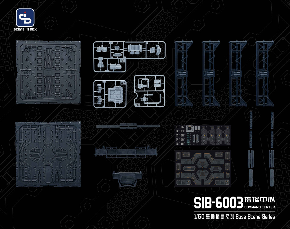 Fresh Retro Diorama Base SIB-6003 Command Center + SIB-L01 Lighting System