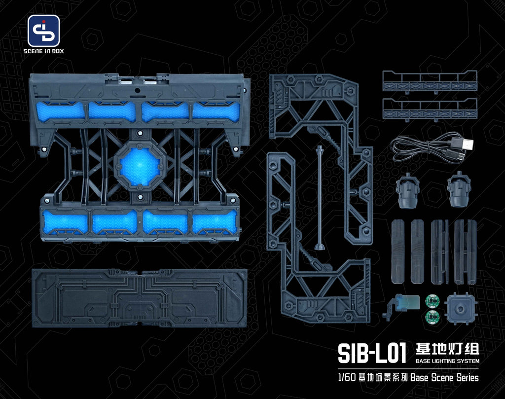 Fresh Retro Diorama Base SIB-6003 Command Center + SIB-L01 Lighting System