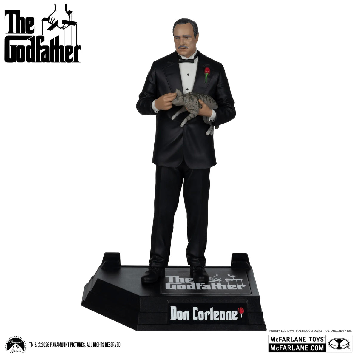 Mcfarlane Toys Movie Maniacs Don Corleone The Godfather 6inch Posed Figure