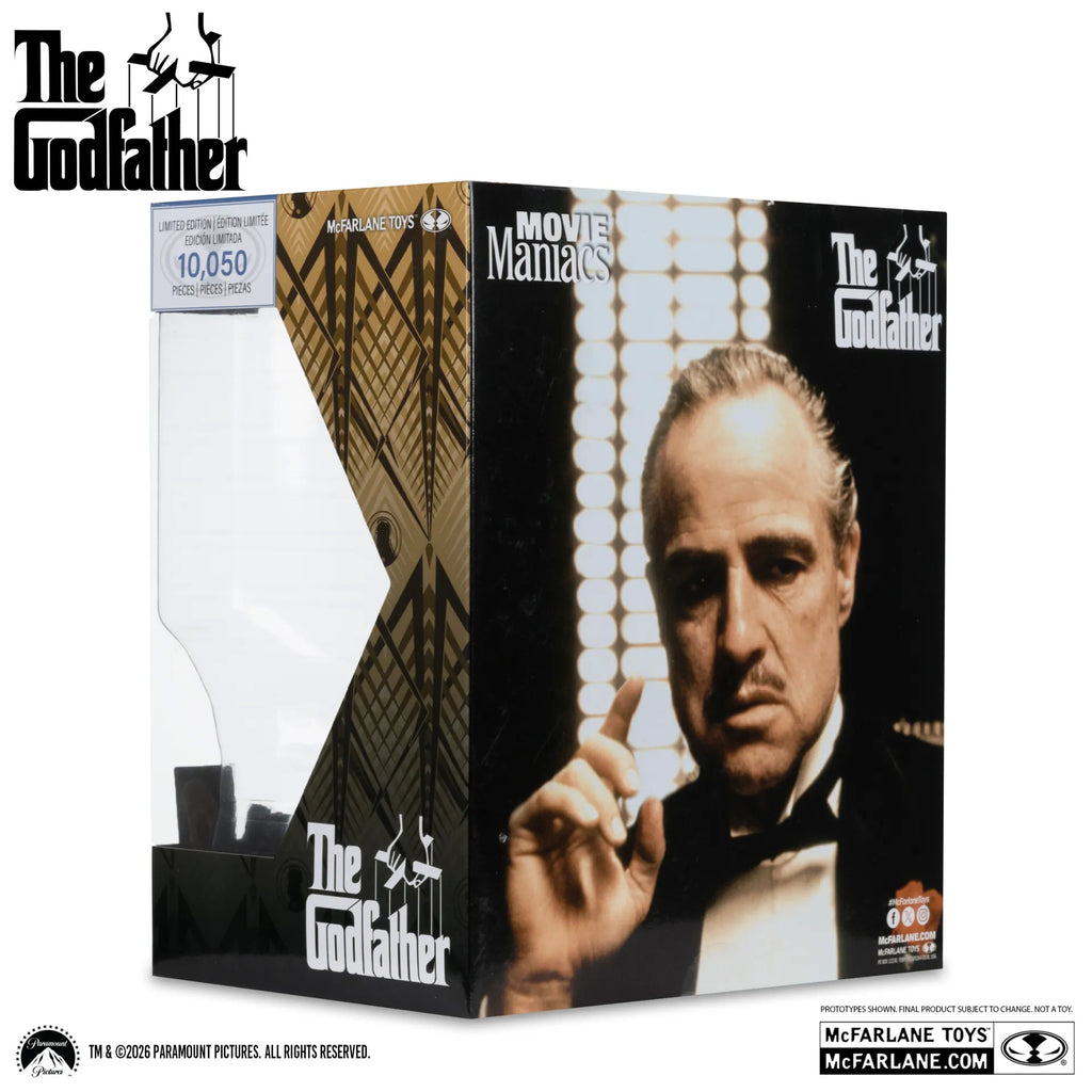 Mcfarlane Toys Movie Maniacs Don Corleone The Godfather 6inch Posed Figure