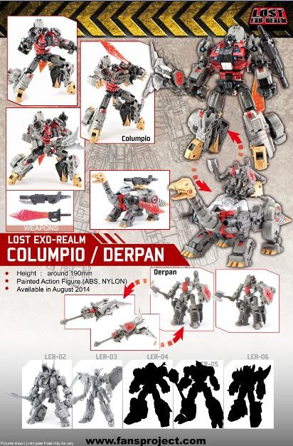 Transformers 3D Party Fansproject Lost Exo Realm LER-01/02/03/04/05/06/07 Complete Set