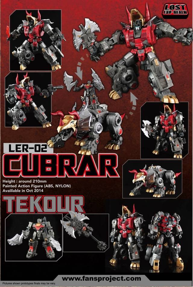 Transformers 3D Party Fansproject Lost Exo Realm LER-01/02/03/04/05/06/07 Complete Set
