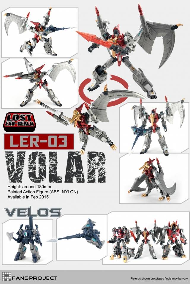 Transformers 3D Party Fansproject Lost Exo Realm LER-01/02/03/04/05/06/07 Complete Set