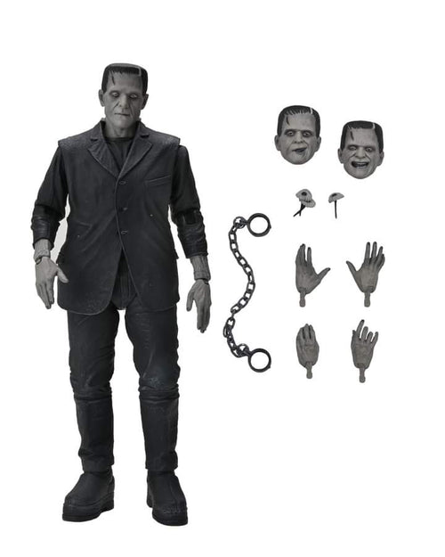 Neca Universal Monster Frankenstein Black & White(Scatola Rovinata)