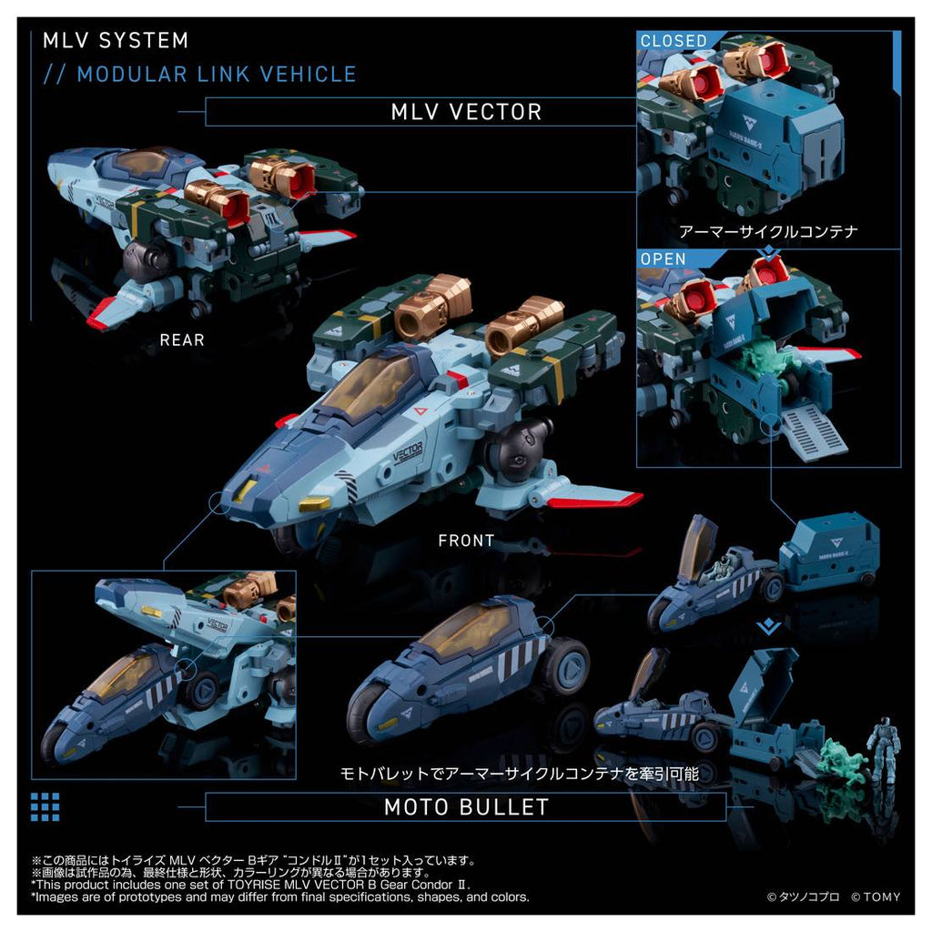 Takaratomy Toyrise Genesis Climber Mospeada - MLV Vector B Gear Condor II