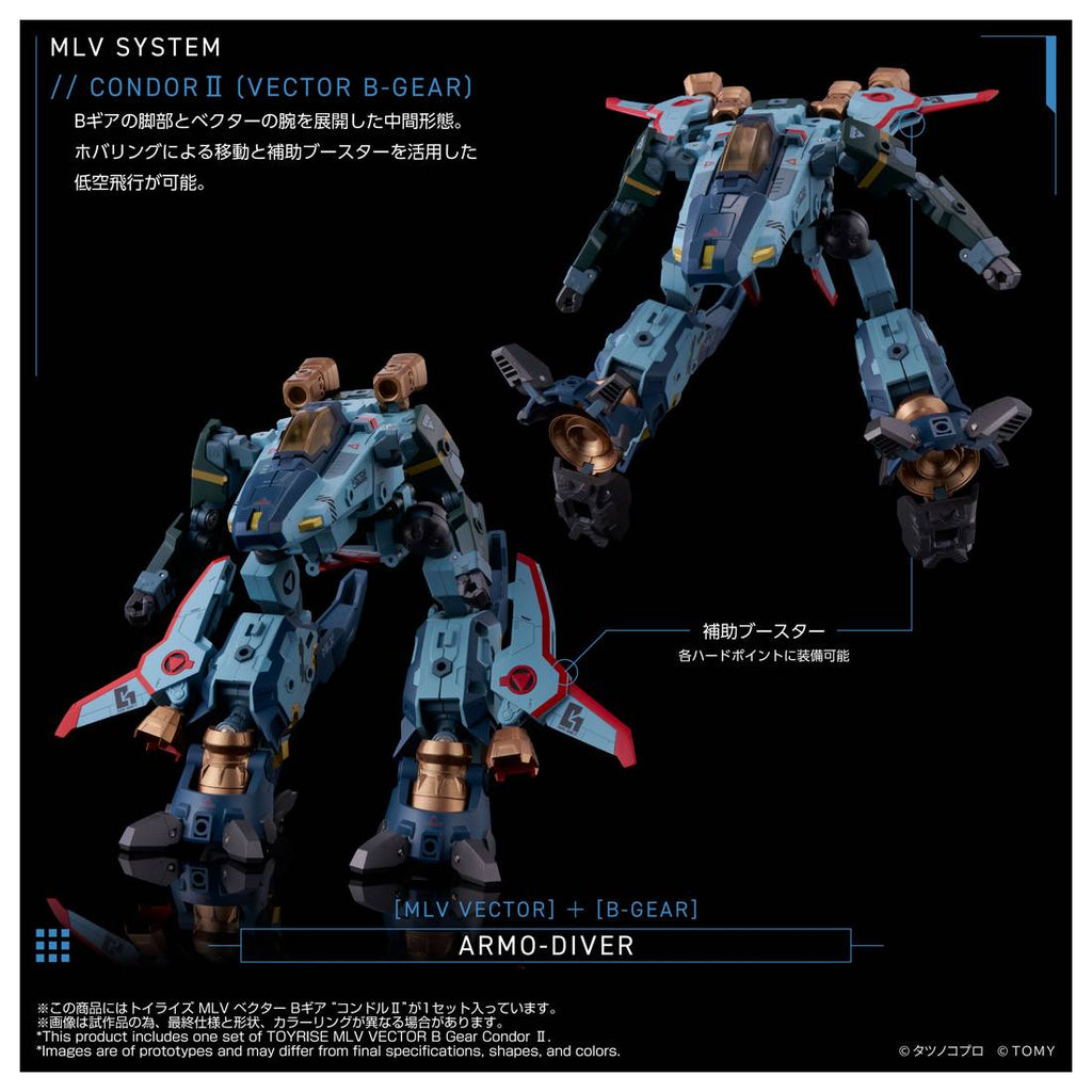 Takaratomy Toyrise Genesis Climber Mospeada - MLV Vector B Gear Condor II
