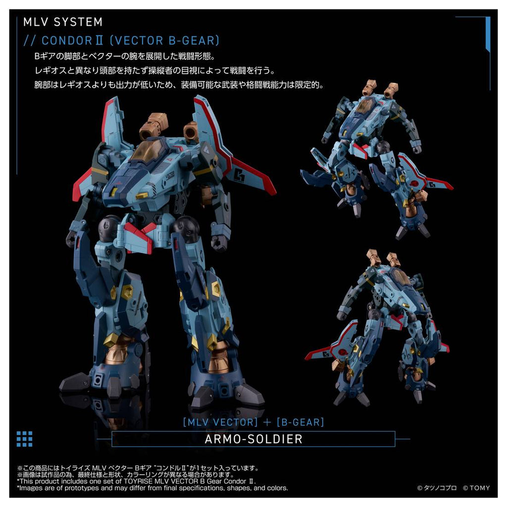 Takaratomy Toyrise Genesis Climber Mospeada - MLV Vector B Gear Condor II