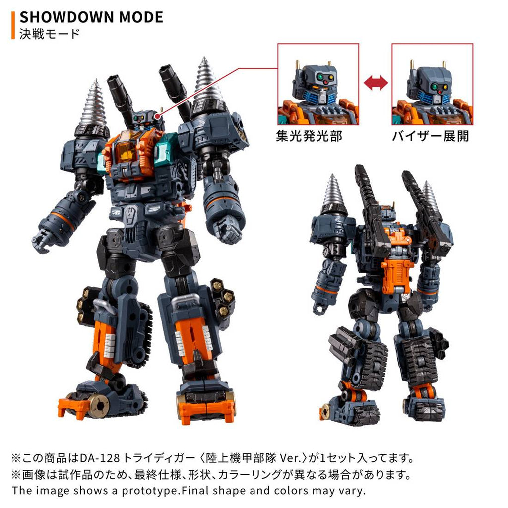 Takaratomy Diaclone Reboot DA-128 Tridigger Armored Ground Unit Ver.