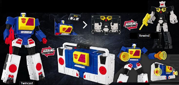 Takaratomy Transformers Masterpiece MPG-27 - Twincast & Rewind
