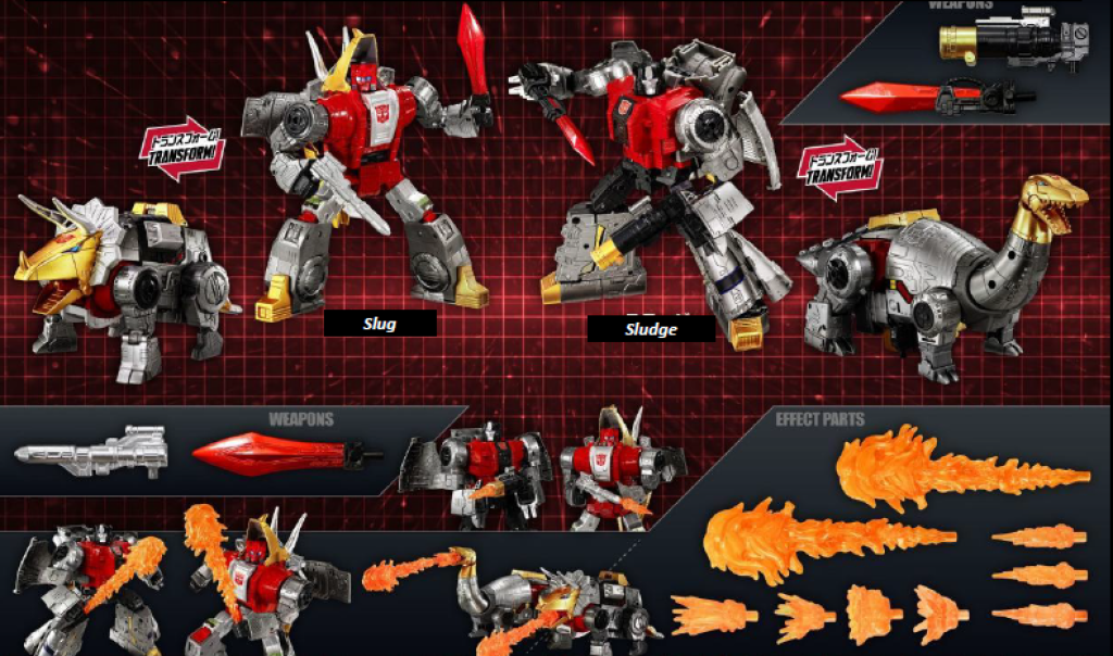 Takaratomy Transformers Dramatic Capture Series - Dinobot Island Part 2: Slug & Sludge