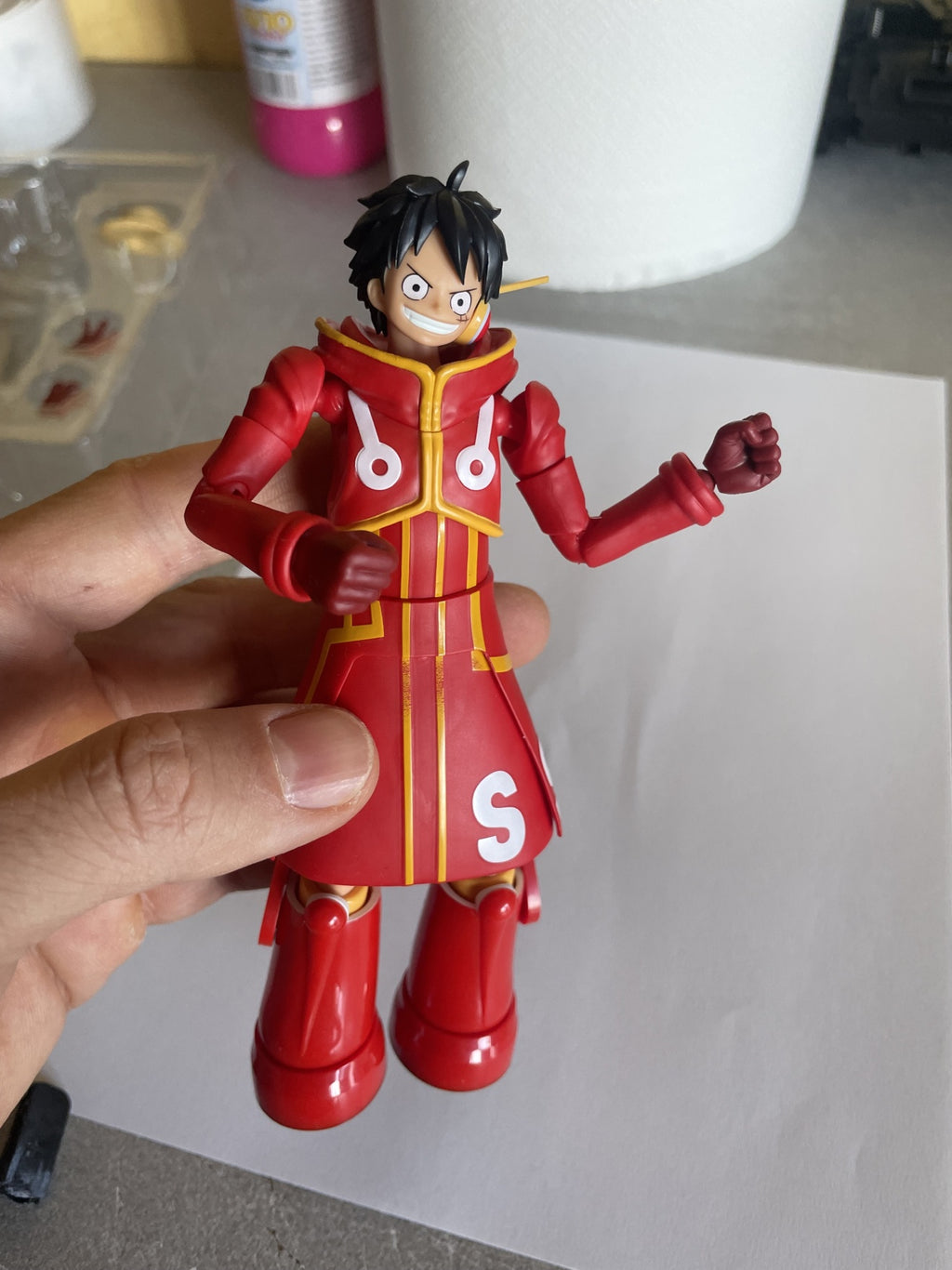 Bandai S.H.Figuarts One Piece Monkey D. Luffy Future Island Egghead(Con Difetto)