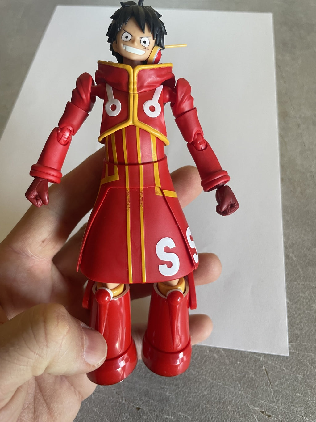 Bandai S.H.Figuarts One Piece Monkey D. Luffy Future Island Egghead(Con Difetto)