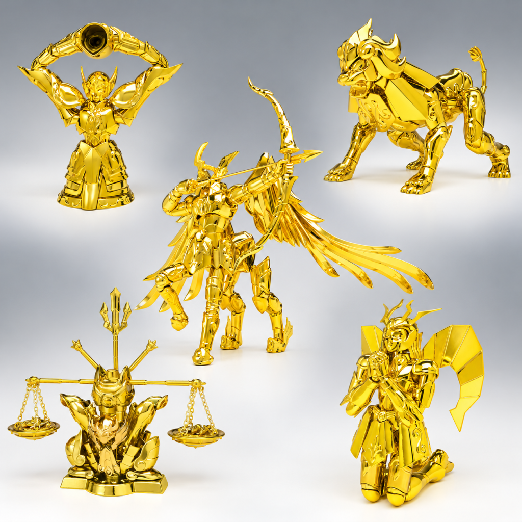 Bandai Saint Seiya Myth Cloth EX Bronze Saint Inheritor Of Gold Cloth Set di 5
