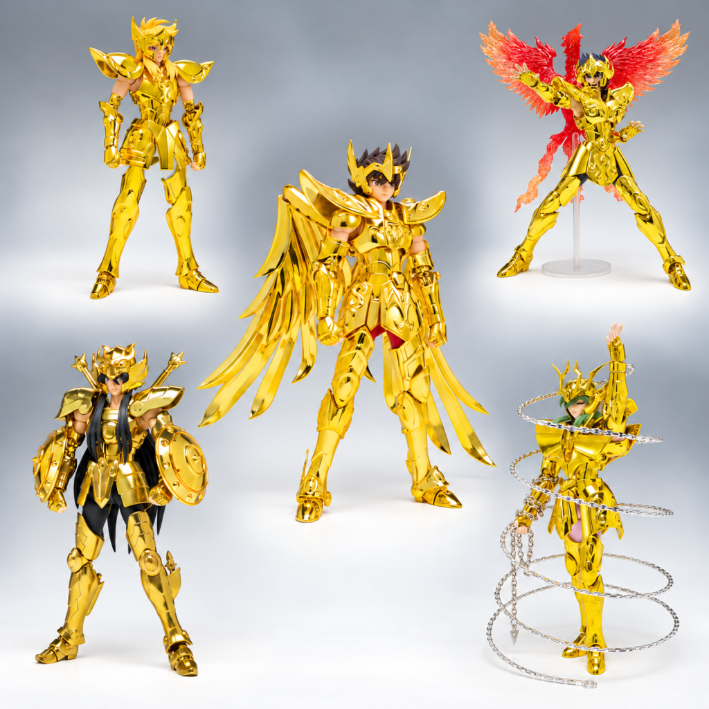 Bandai Saint Seiya Myth Cloth EX Bronze Saint Inheritor Of Gold Cloth Set di 5