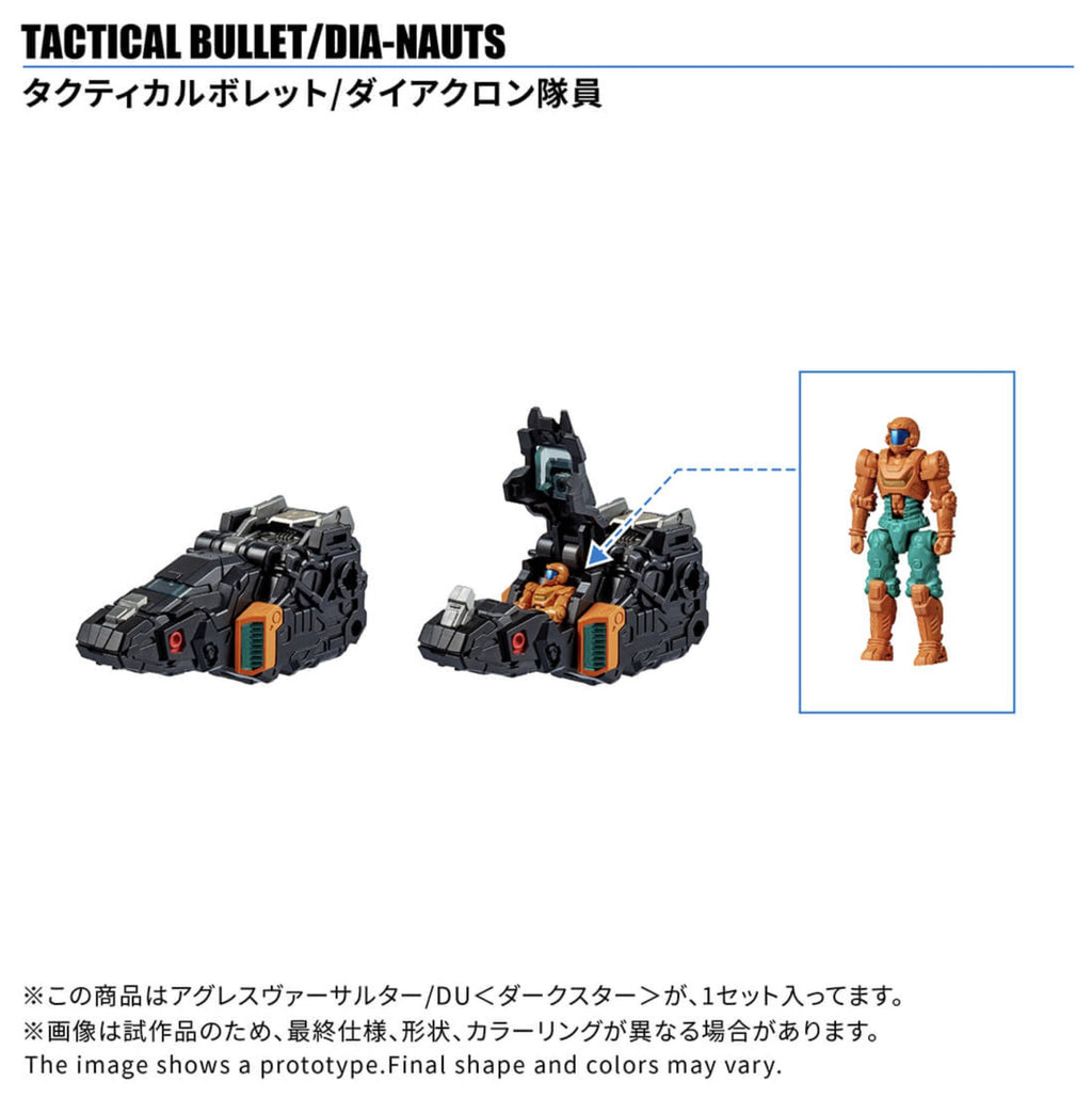 Takaratomy Diaclone Reboot TM-38 TACTICAL MOVER AGGRESS VERSAULTER/DU DARK STAR (BOX C7)